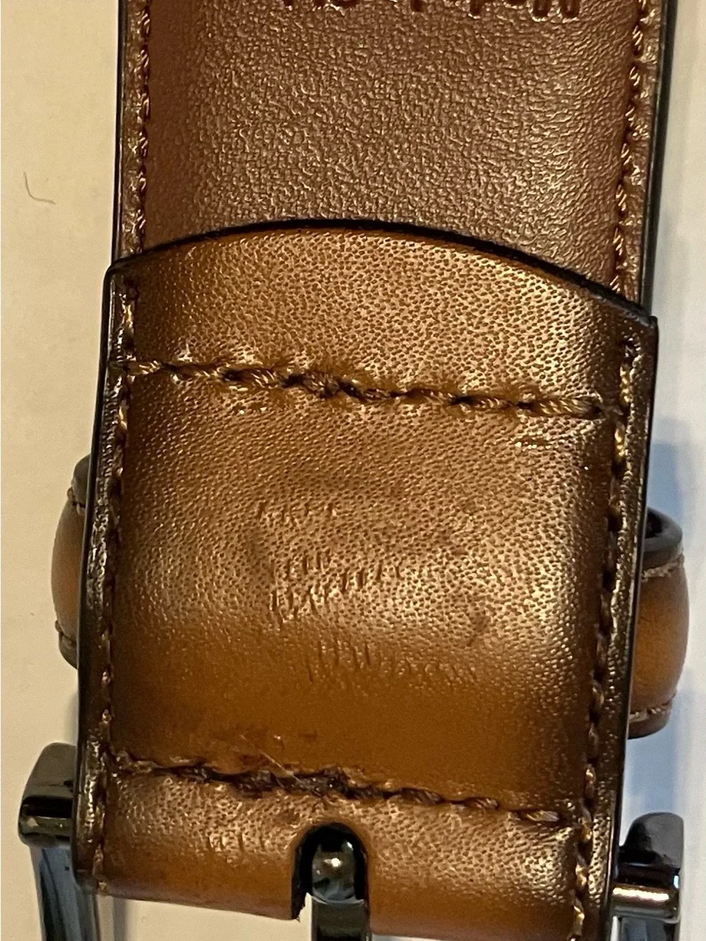 Penguin Brown Leather Belt Sz 42